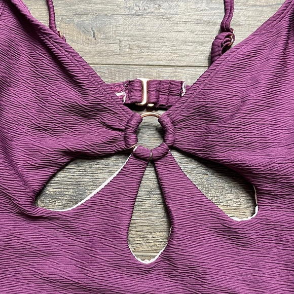 Time and Tru Purple Swim Suit One Piece ((size Small)) - Picture 2 of 5